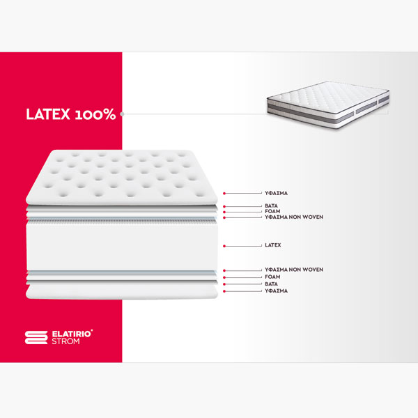 Στρώμα Latex 100%