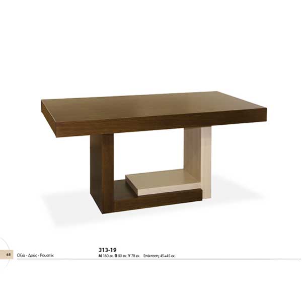 Τραπέζι οξιά - δρυς - ρουστίκ 313-19